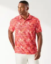 Tommy Bahama Men's Jungle Bay IslandZone® Polo LT Havana[ L]