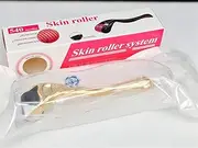 Derma roller 540 Needles Micro-needle Derma Roller Medical Therapy Skin 0.2mm/0.25mm/0.3mm Needle Length Body Beauty Care Tool Gold SIlver Needling Instrument Titanium Micro Needles Face Care,Gold.
