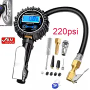 Digital Tire Pressure Gauge with Inflator Air Compressor Car Tyre Hose Air Chuck