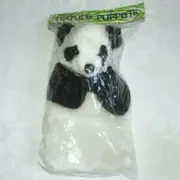 Dakin Panda Hand Puppet Pokey Plush Nature 1976 Vintage Made in Korea 10"