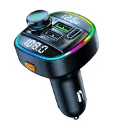Car Bluetooth FM Transmitter Wireless MP3 Audio USB Charger Adapter Handsfree (for: Fiat)