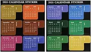 Month Tabs for Planner - 12 Months Calendar Decal Planner Tabs,Small Colorful Planner Stickers, Adhesive Divider Page Marker Notebook Sticker for Adult Kid