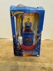 RARE Superman Toothbrush Holder, Toothbrush, and Rinse Cup.
