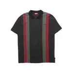 [KUTINAWA] HELLRAZOR DOUBLE STRIPED POLO SHIRT 黑色 L號