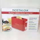 NEW Nostalgia MyMini Red Electric Single Slice Small Compact Toaster- SEALED NIB