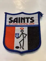 VINTAGE VFL ST.KILDA SAINTS FOOTBALL CLUB EMBROIDERED PATCH CLOTH SEW BADGE