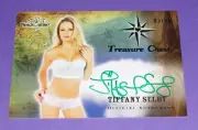 2015 Benchwarmer TIFFANY SELBY Treasure Chest Green Auto/10 Playboy Playmate '07