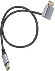 Levemolo 8k Video Cable Male to Male Monitor Connector Short Tv to Pc Adapter Cord for Tvs Computers and Home Theater Systems Downward Angle