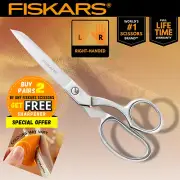 Fiskars 8" Forged Steel Scissors - Bent Handle, Ultra Sharp, Fabric, Dressmakers