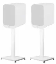 Pair 29” Steel White Stands For Q Acoustics 3020i Bookshelf Speakers