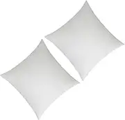 ULTECHNOVO Versatile Pillow Inserts Square Shape Pillow Filler for Couch Sofa Bed Chair Soft and Fluffy Liner 2 Pack 50cm x 50cm