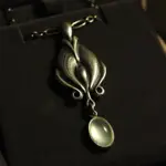 【收藏品出清 全新現貨】GEORG JENSEN 喬治傑生 2012 純銀葡萄石寶石年度項鍊-亞洲限量晨曦之珠