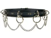Chain Bondage Belt Punk Goth Rock Thrash Metal Grommet Punk Rave Rockers USA