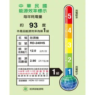 日立HITACHI 12公升?除濕機 RD-240HS／HG 現貨 蝦皮直送