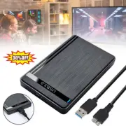 USB 3.0 SATA External Hard Drive Case 2.5 Inch Enclosure Caddy HDD SSD Black