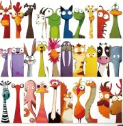 10PCS Animated Animal Bookmarks Perfect Gifts For Adults & Kids