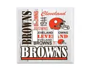 Cleveland Browns Subway Art Standard Double Light Switch Cover NFL Football wall