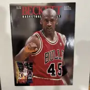 1995 Michael Air Jordan # 45 Jersey Beckett Basketball Card Magazine Issue #58