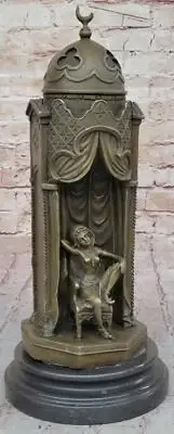 Bronze Sculpture Pair Franz Bergman Large Harem Guard Museum Quality Statue Gift