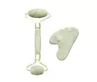 BAIMEI Jade Roller & Gua Sha, Face Roller, Facial Beauty Roller Skin Care Tools