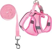 BESPORTBLE 1 Set Pet Harness Cat Harness Small Puppy Collar Rabbit Leash Dog Vests for Medium Dogs Collar for Puppy Pet Safety Puppy Harness Sturdy Dog Harness Dog Walking Polyester Pink