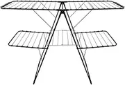 Hills 2 Tier A-Frame Clothes Airer, Black