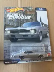 HOT WHEELS PREMIUM DIECAST -Fast & Furious- 1970 Chevrolet Nova SS - 3/5 New
