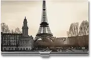 [YJWANDL] Business Card Holder, Travel Paris Print Aluminum Card Case Pocket Card Case Professional Card Case Premium Card Case, style, Style