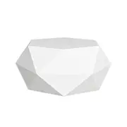 Madeira Concrete Indoor/Outdoor Coffee Table White