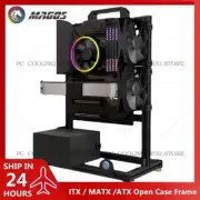 Open Frame ATX ITX MATX Aluminum PC Case for Gaming & Water Cooling