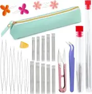 58PCS Beading Needles for Jewelry Making, Long Straight Beading Thread Needles