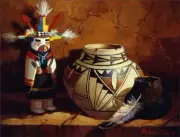 Southwest Accent & Decor Tile Maxine Johnston Native Art RW-MJA014AT
