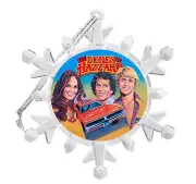 The Dukes of Hazzard Snowflake Multi Blinking Holiday Christmas Tree Ornament