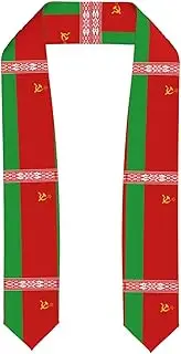 [EdWal] Flag of Belarus print Graduation Stole and Sash Class for Unisex Adult Honor Stole Honor Stole of 2025