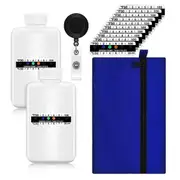 14Pcs Urine Test Complete Kit:2 Portable Empty Bottles Multicolor