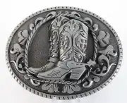 Cowboy Boots Metal Belt Buckle New