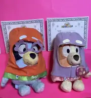 Build A Bear Bluey and Bingo Plush Set With Outfits NEW WITH TAGS