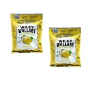 2 x 4 oz Lemonade Wiley Wallaby Soft & Chewy Licorice Candy, Kosher, Vegan, Fat