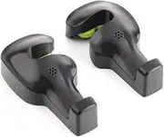 Haobase Universal Car Vehicle Back Seat Headrest Hanger Holder Hook for Bag Purse Cloth Grocery (Black -Set of 2).