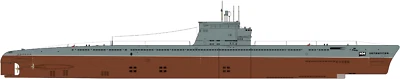 1/350 Iron Shipwright 4296 -Russian Project 611 NATO code: ZULU Submarine KIT