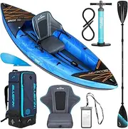 Bluefin Scout and Ranger Inflatable Kayak - Available in Two Sizes: Scout 1 Person and Ranger 2 Person Canoe Alternative