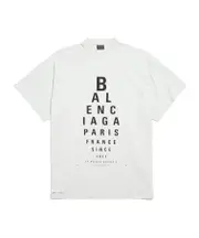 Balenciaga Optical Oversized T-Shirt 1,4 white