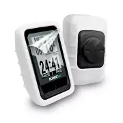 TUFF LUV Silicone Gel Skin Case Cover Protection for Wahoo Elemnt Mini - White