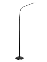 LEDlux Crawford LED Touch Floor Lamp in Black