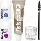 Refectocil LIGHT BROWN Eyelash & Eyebrow Tint + Dish + Brush *CHOOSE DEVELOPER*