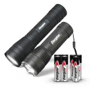 Tactical Camping Flashlight Combo Pack with High Lumen Metal Flashlight (1,000
