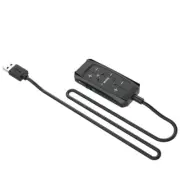 USB Auditory Sound Card Adapter 7.1 Surround for PC Gaming Headsets Microphone