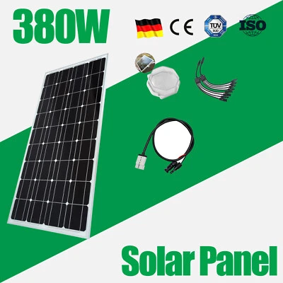 300W 380W Solar Panel Kit 12V Mono Watt Caravan Camping Power Battery Charging