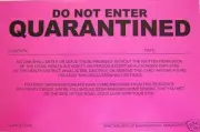Humiliating Prank Sign - 'Do Not Enter - Quarantined' Funny Gag Joke