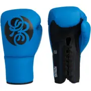 NEW Powrbox Pinnacle Azure Blue Lace Up Boxing Gloves